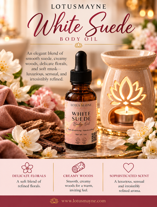 WHITE SUEDE BODY OIL