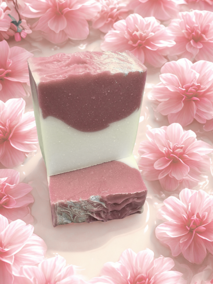 Dahlia Hibiscus Handcrafted Soap Bar